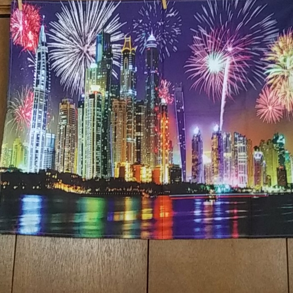 Fireworks in the City Tapestry NEW - Picture 5 of 5
